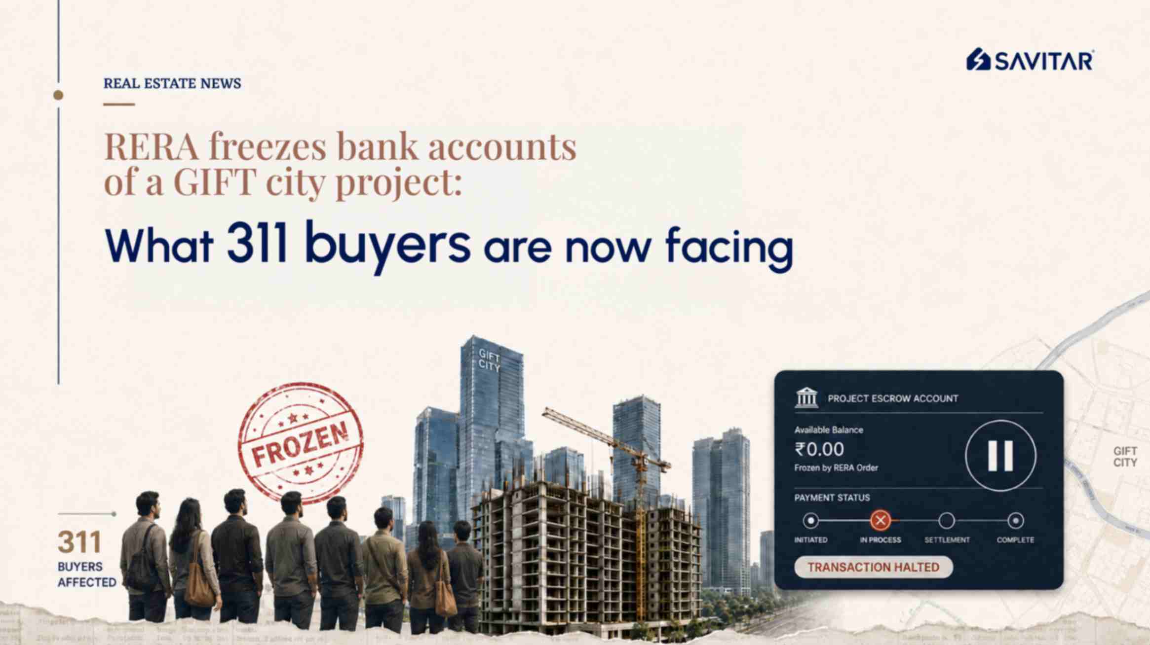 WTC GIFT Tower C: Gujarat RERA Freezes Bank Account After Delay and Fund Misuse