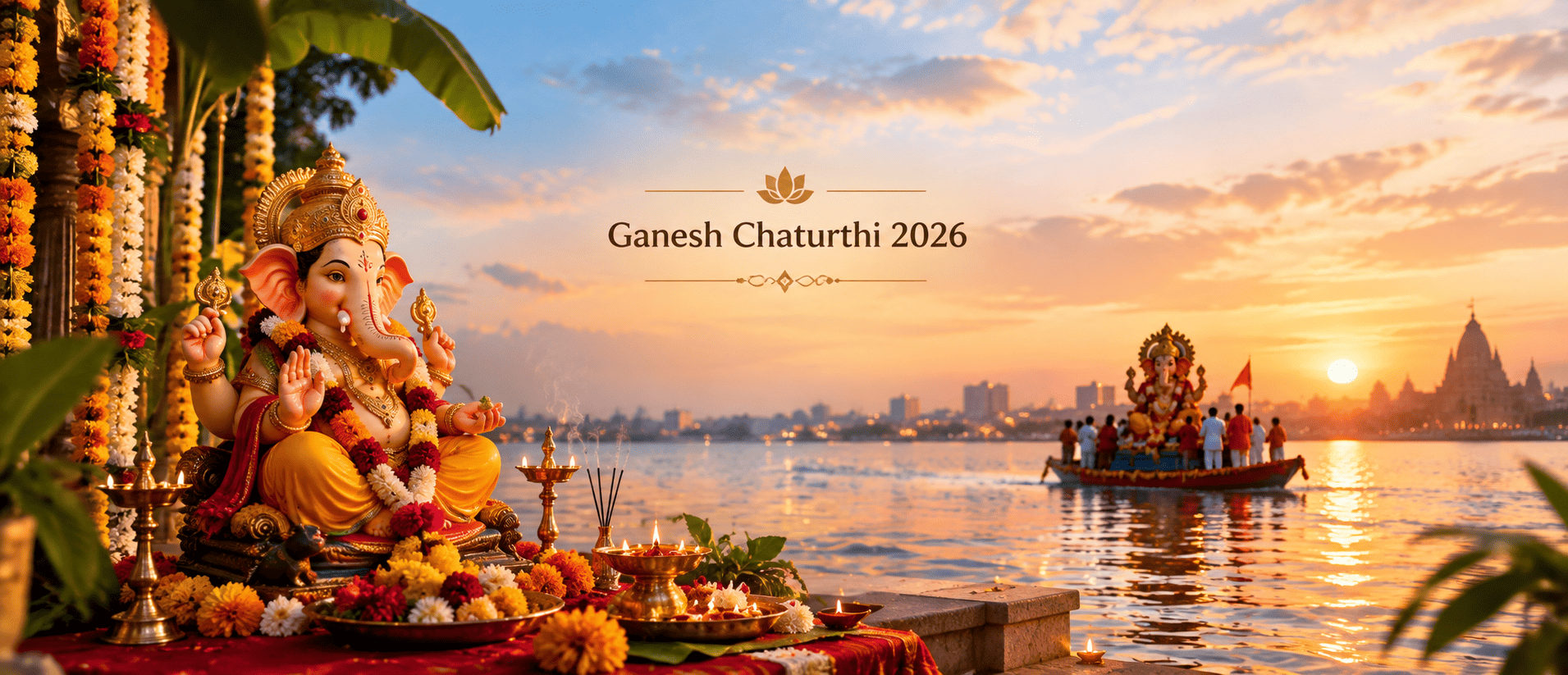 Ganesh Chaturthi 2026: Date, Visarjan, Puja Muhurat, Vidhi & Decoration Ideas